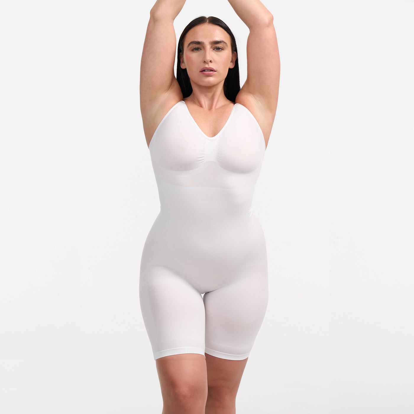 Bodysuit sculpting shapewear with shorts