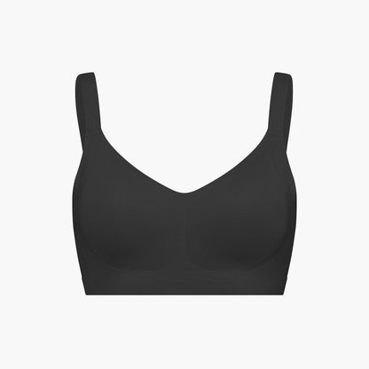 Seamless compact push-up bra