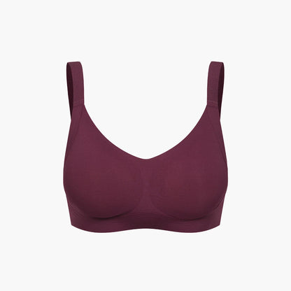 Seamless compact push-up bra