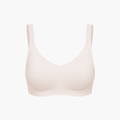 Seamless compact push-up bra