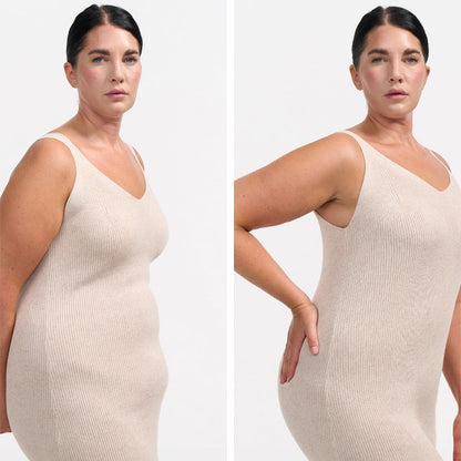 Shaping thong with high waist