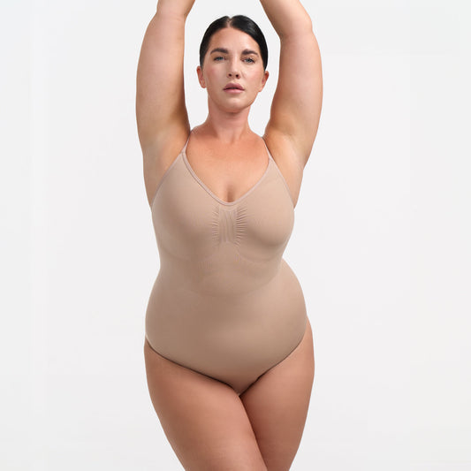 Bodysuit sculpting shapewear with briefs