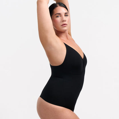 Bodysuit sculpting shapewear with thong
