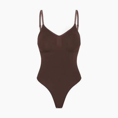 Bodysuit sculpting shapewear with thong