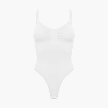 Bodysuit sculpting shapewear with thong