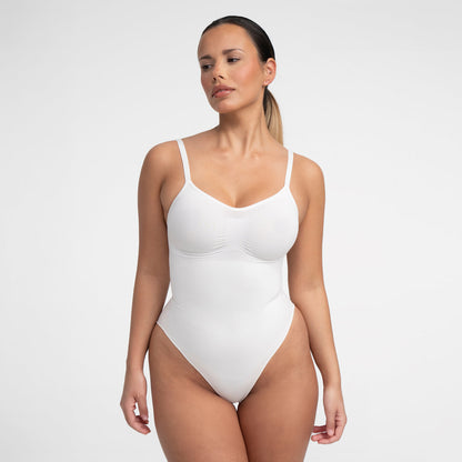 Bodysuit sculpting shapewear with thong