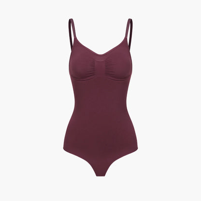 Bodysuit sculpting shapewear with thong