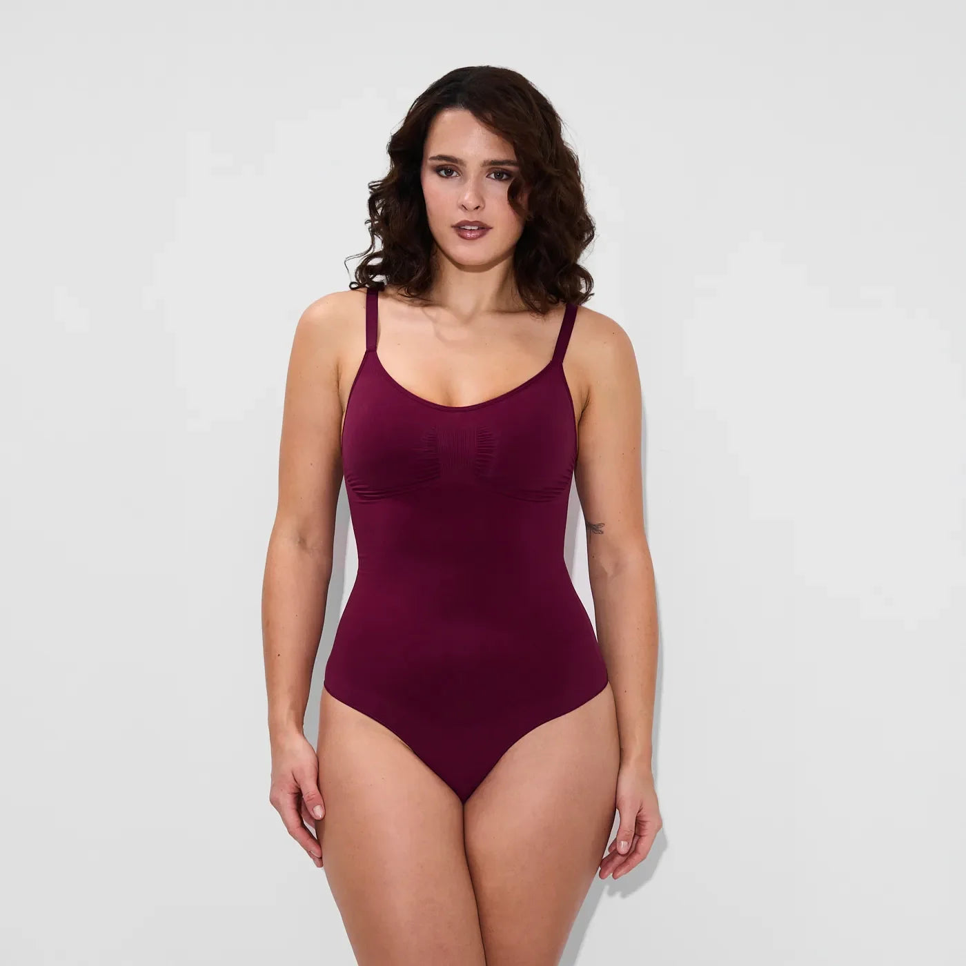 Bodysuit sculpting shapewear with thong