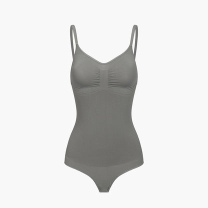 Bodysuit sculpting shapewear with thong
