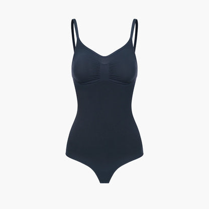 Bodysuit sculpting shapewear with thong