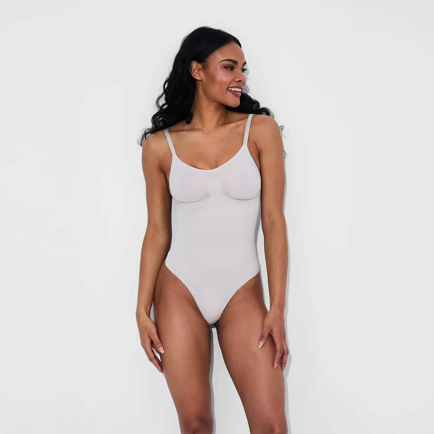 Bodysuit sculpting shapewear with thong