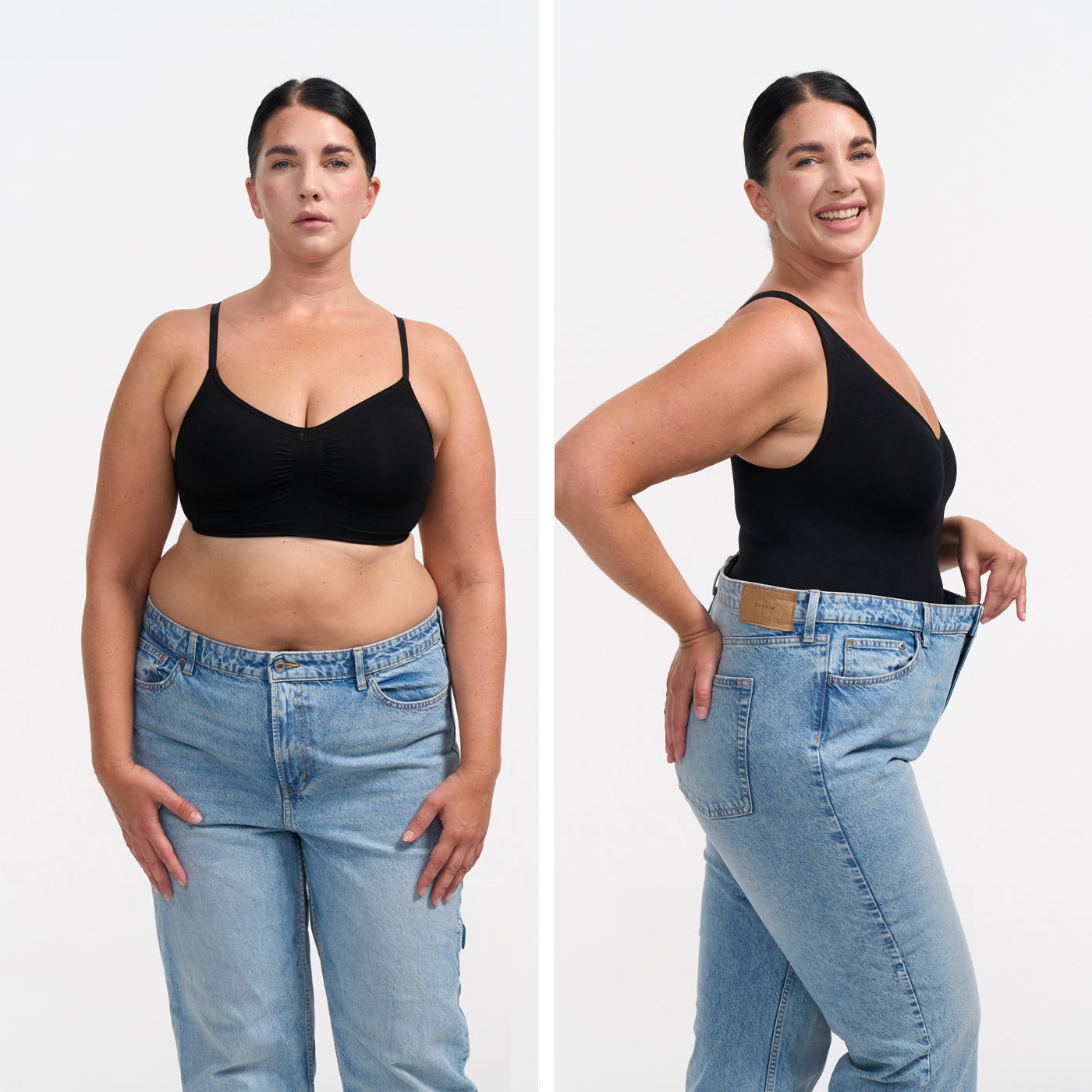 Bodysuit sculpting shapewear with shorts