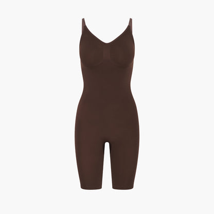 Bodysuit sculpting shapewear with shorts