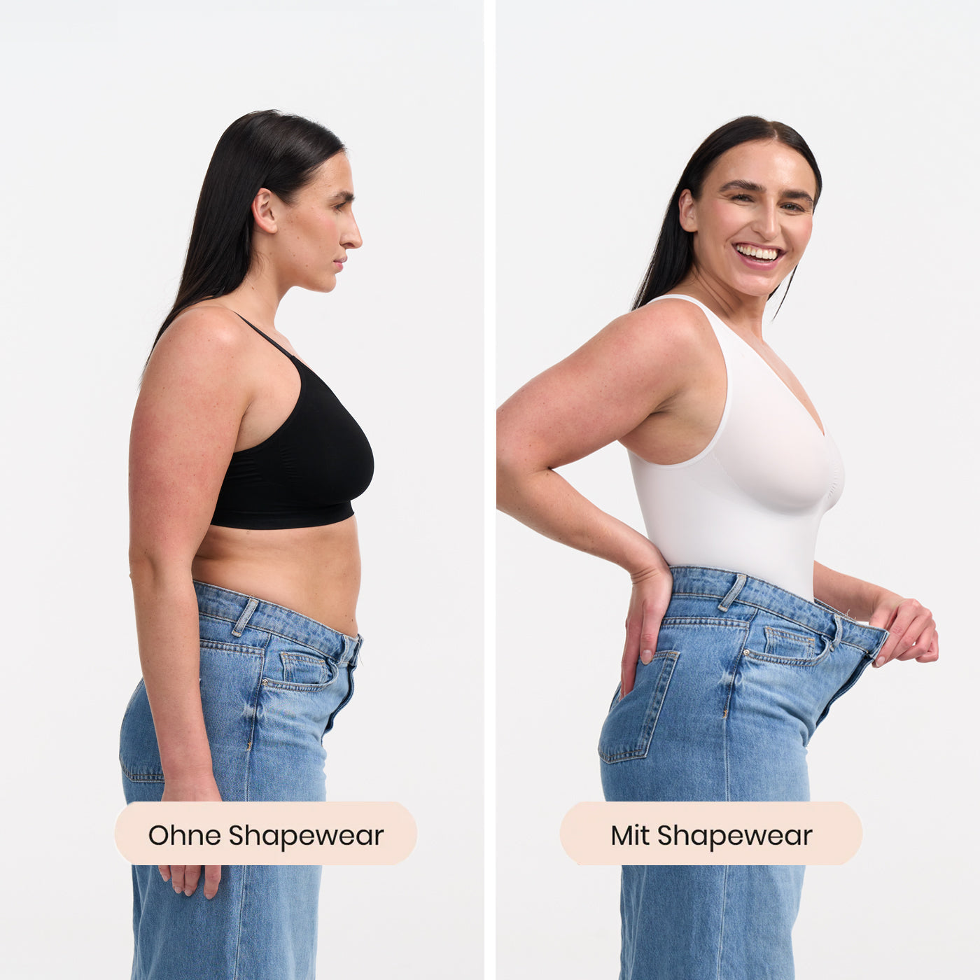 Tank bodysuit sculpting shapewear with briefs