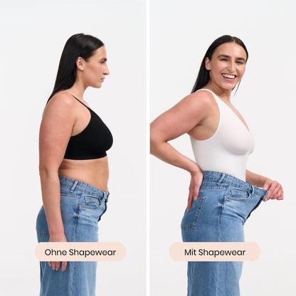 Tank bodysuit sculpting shapewear with briefs