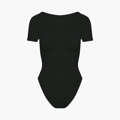 T-shirt bodysuit sculpting shapewear with briefs