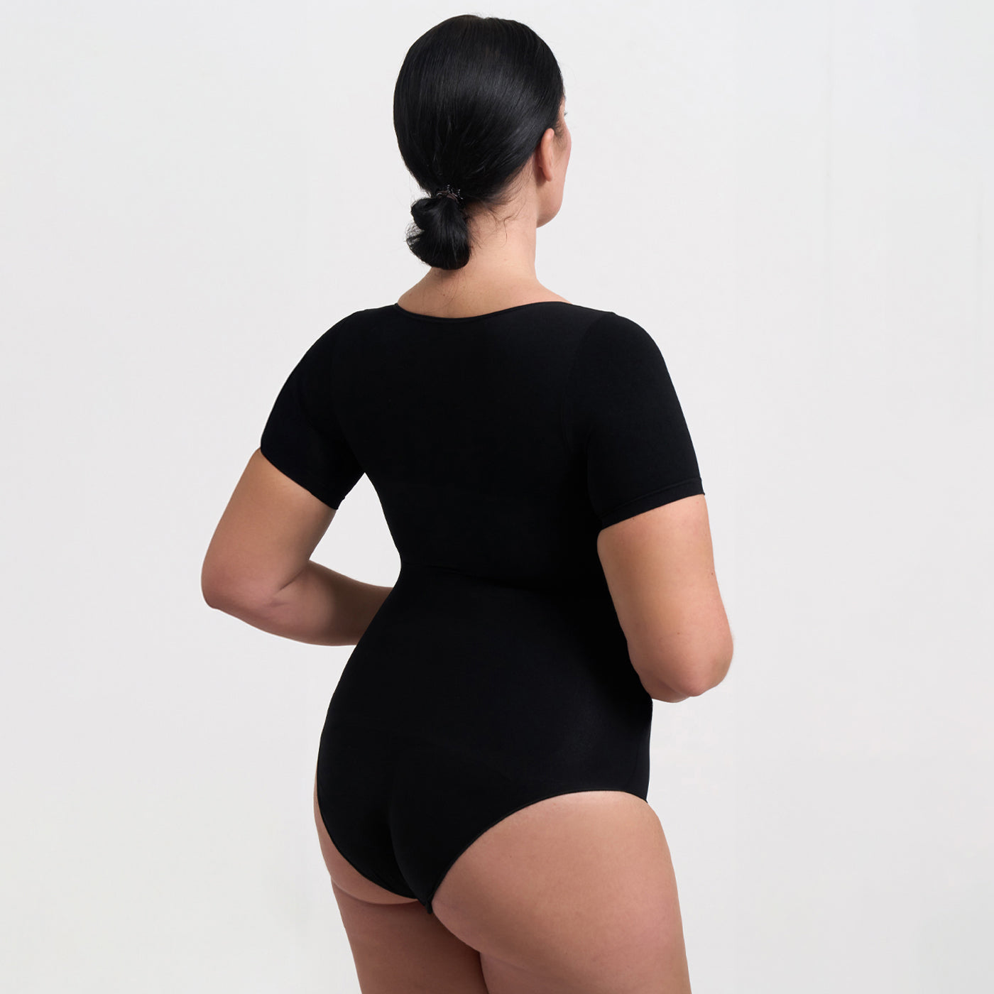 T-shirt bodysuit sculpting shapewear with briefs