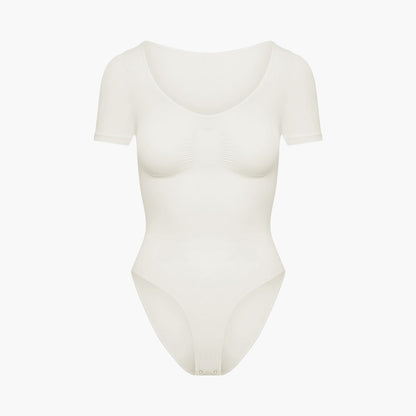 T-shirt bodysuit sculpting shapewear with briefs