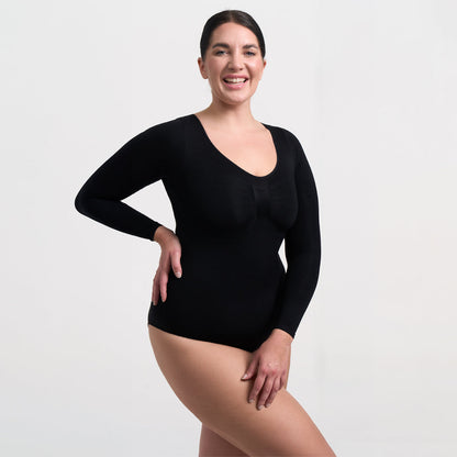 Bodysuit Sculpting Shapewear longsleeve with briefs