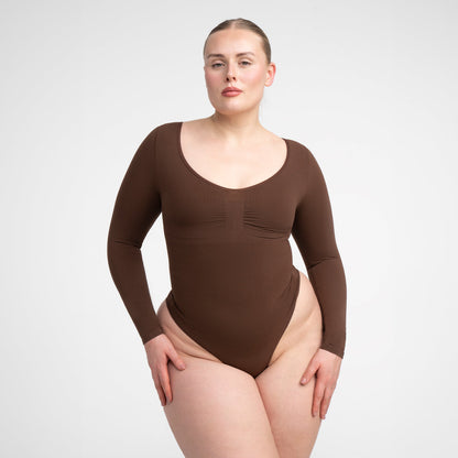 Bodysuit Sculpting Shapewear longsleeve with briefs