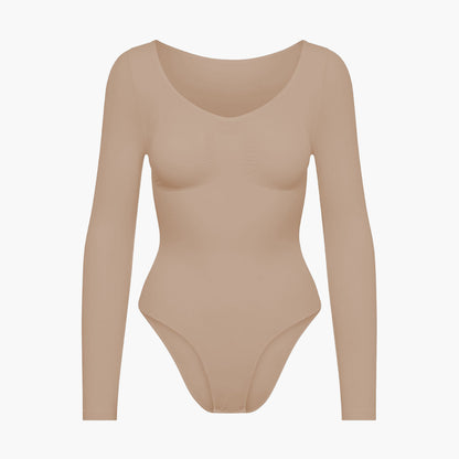 Bodysuit Sculpting Shapewear longsleeve with briefs
