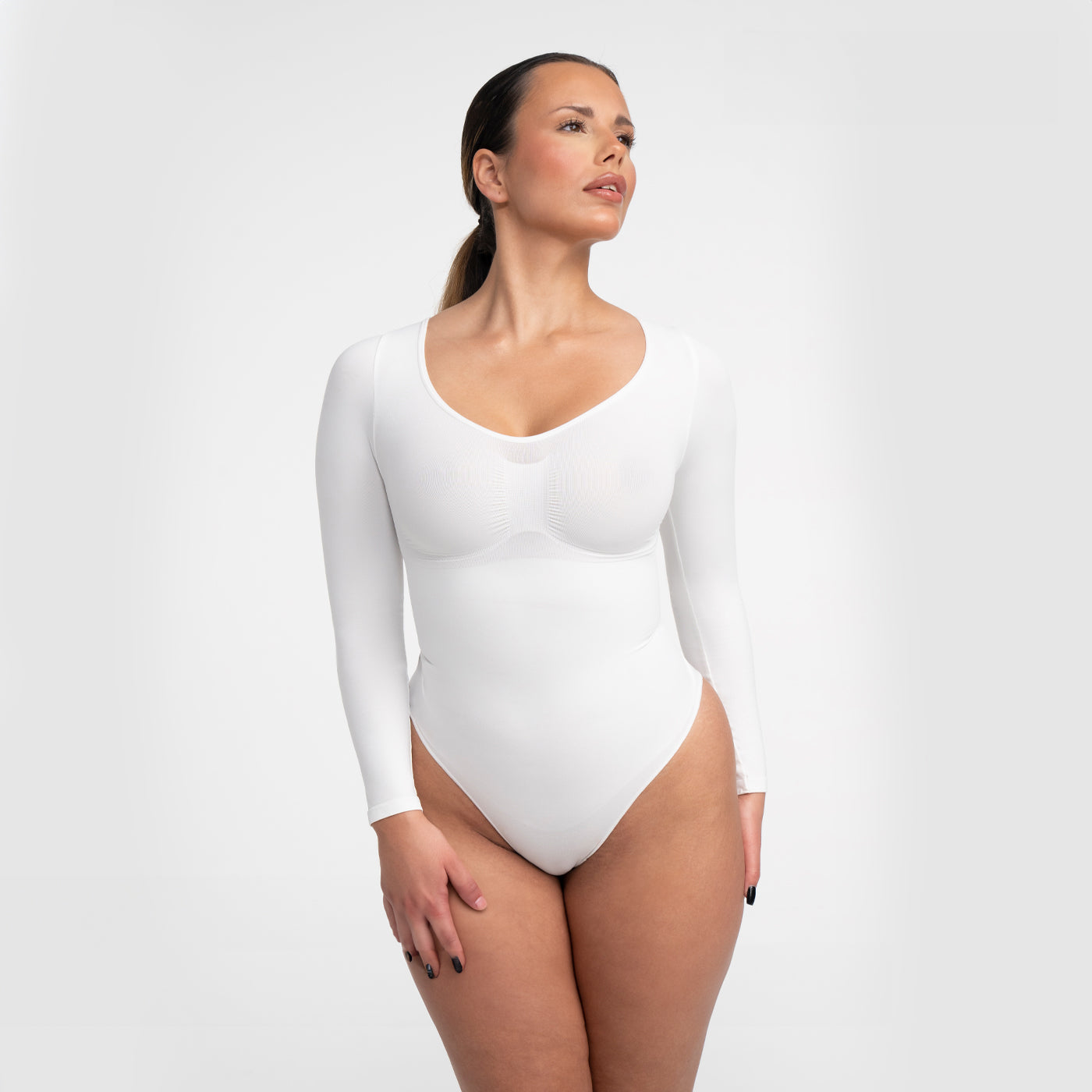 Bodysuit Sculpting Shapewear longsleeve with briefs